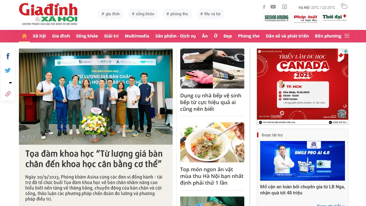 [Giadinh&Xahoi] Tọa đàm khoa học “Từ lượng giá bàn chân đến khoa học cân bằng cơ thể”