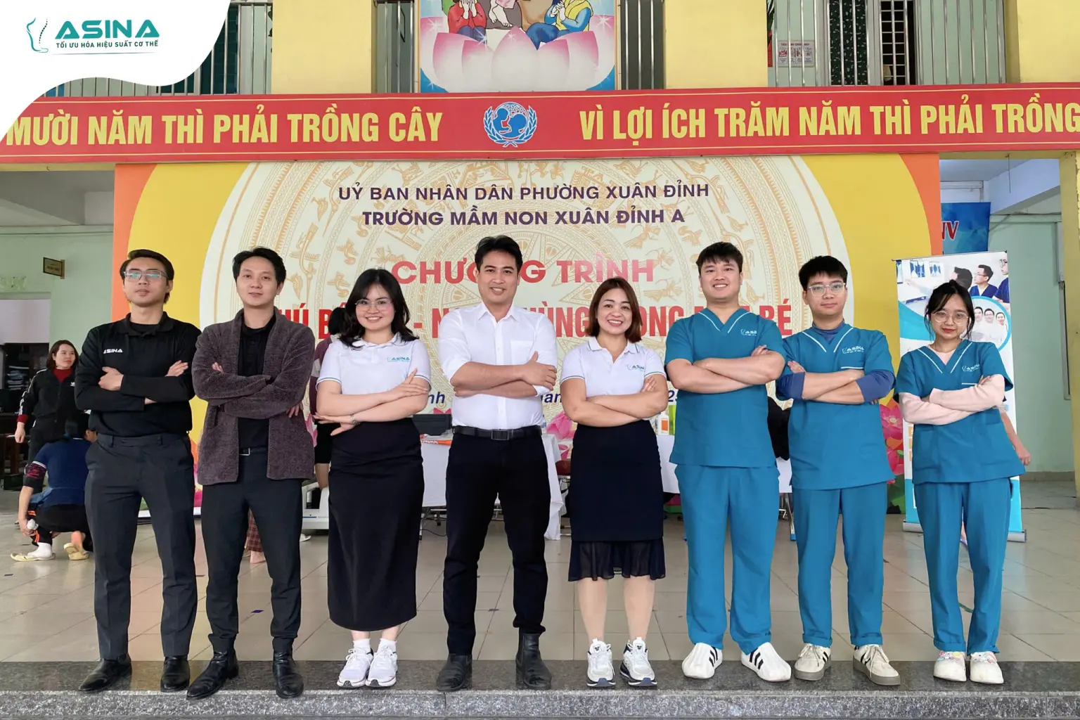 Hành trình tầm soát 1000 trường học của ASINA chính thức trở lại tại trường mầm non Xuân Đỉnh A